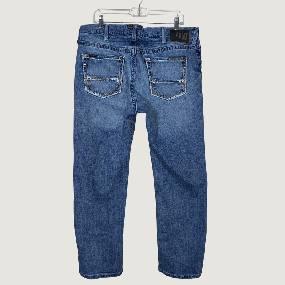 Ariat M2 Relaxed Bootcut Jeans Mens 36x30 Blue Shasta Stirling Straight Leg - Picture 2 of 8